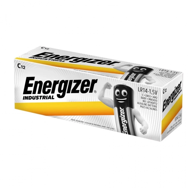Priemyselné alkalické batérie C LR14, sada 12 ks