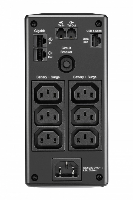 Záložný zdroj APC Back-UPS Pro 900 VA s AVR a LCD, 6× C13