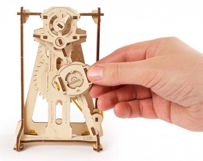 Ugears 3D puzzle - kyvadlový metronóm 92 dielikov