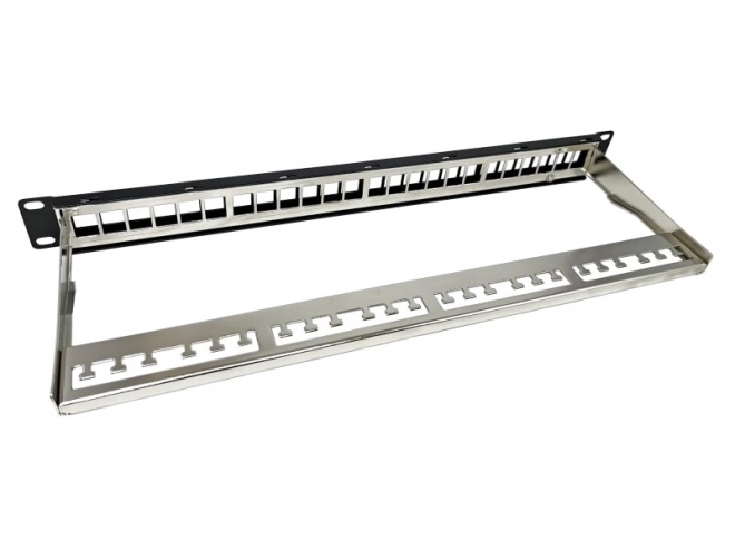 Patch panel prázdny 24 portov 1U modulárny