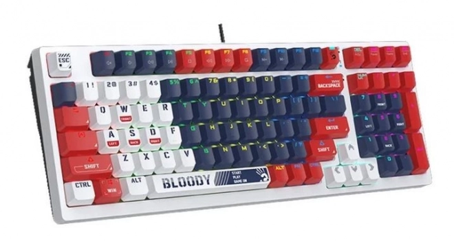 Mechanická klávesnica Bloody S98 USB Sports Navy