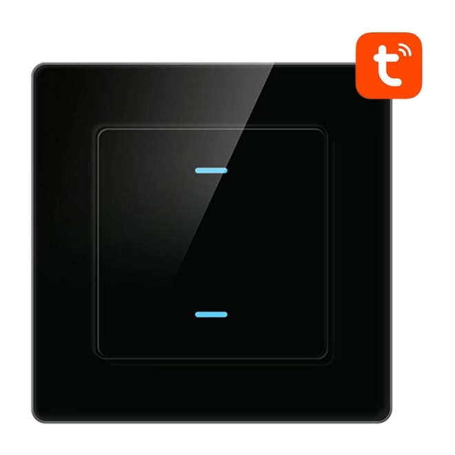 Smart vypínač svetiel WiFi Avatto 2-cestný čierny