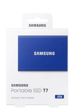 Prenosný SSD disk T7 2TB USB 3.2 Gen.2 Modrý