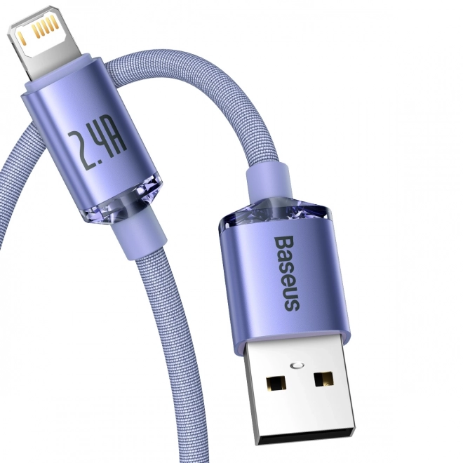 Baseus Crystal Shine USB na Lightning kábel, 2,4A, 2m