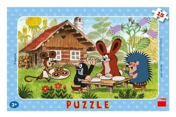 Puzzle Krtek a koláče 15 dielikov