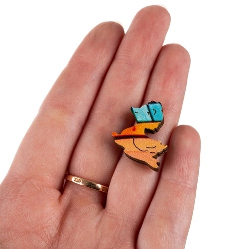 Drevené Puzzle Mačka