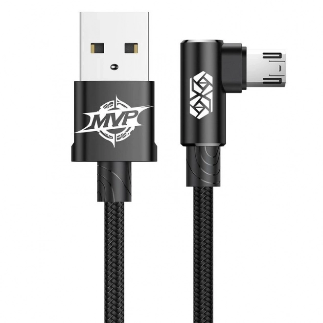 Baseus kolenný USB kábel micro USB čierny