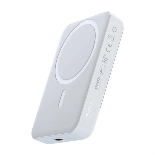 Magnetická powerbanka 10000mAh biela