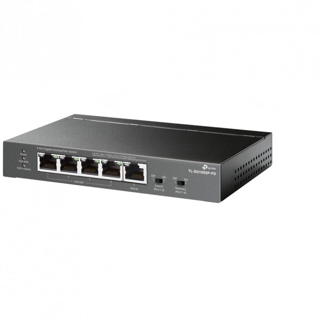 Sieťový prepínač TP-Link TL-SG1005P-PD s 5 gigabitovými portmi PoE