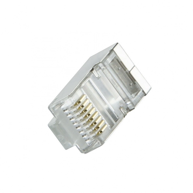 Konektory RJ45 CAT.6 s ochranou, čierne