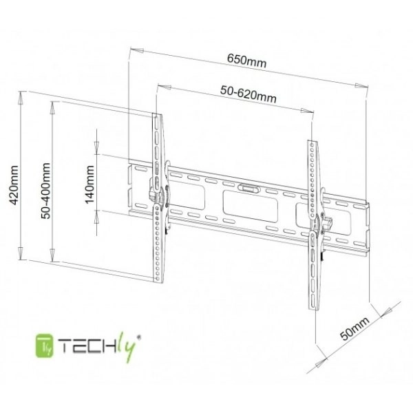 Nástenný držiak TV/LED LCD 40-65 palcov