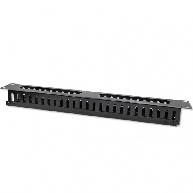 Organizér káblov pre Rack 19" Qoltec, 24 portov, 1U