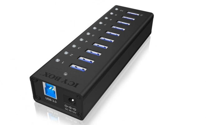 Aktívny 10-portový USB hub ICY BOX