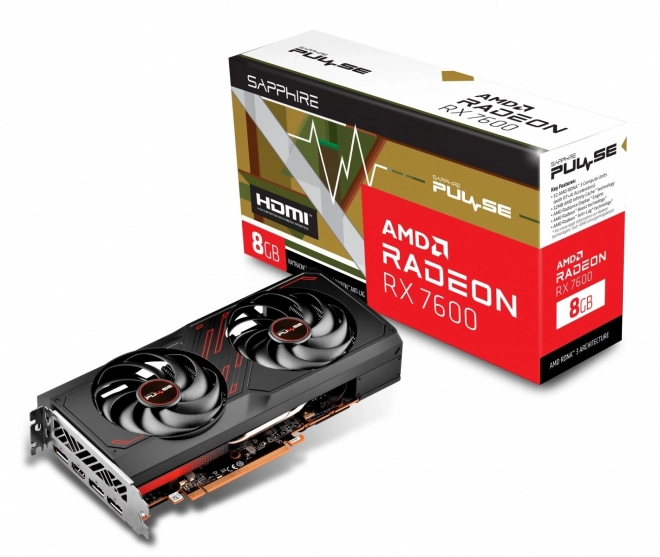 Grafická karta Radeon RX 7600 Gaming OC 8G GDDR6