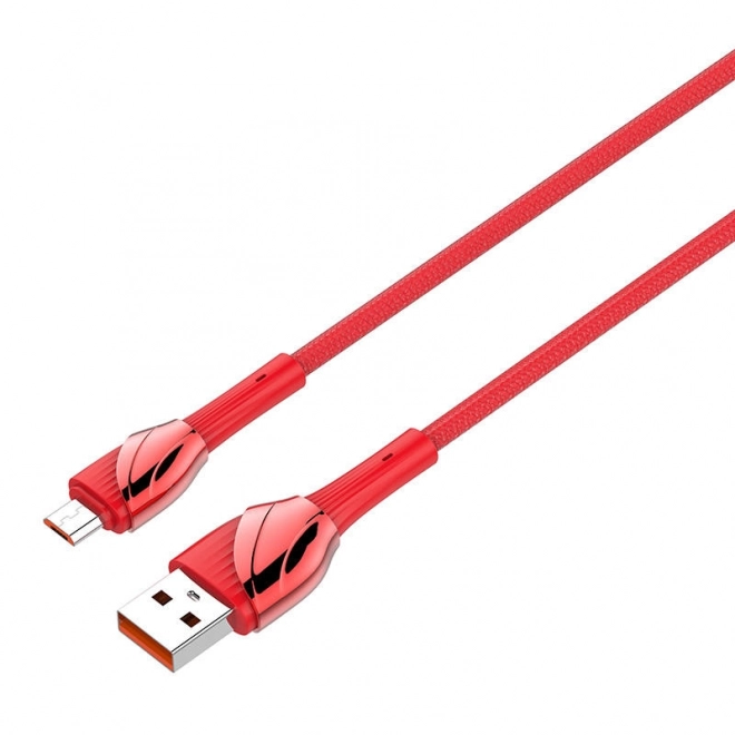 Kábel USB - Micro USB 2m 30W červený