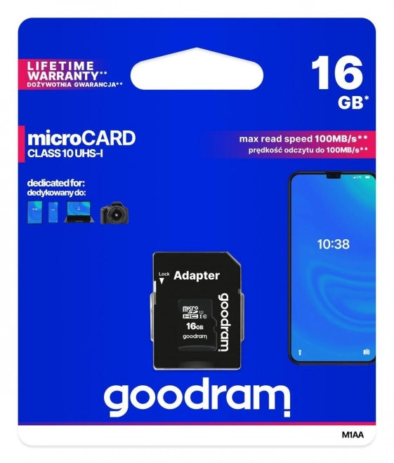 Pamäťová karta Goodram microSD 16GB