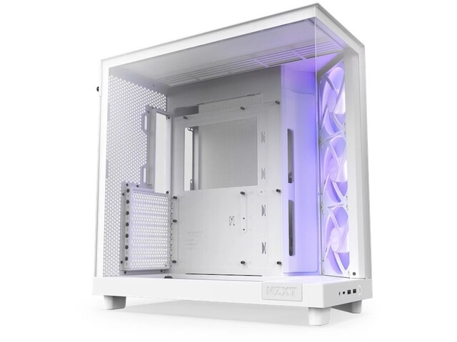 NZXT H6 Flow RGB Midi Tower s oknom biela