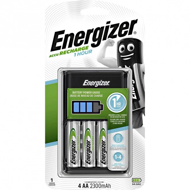 Nabíjačka batérií Energizer 1 hodina + 4x batérie AA 2300mAh