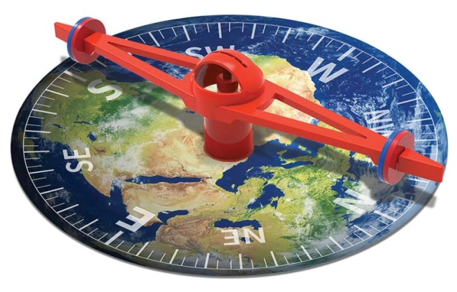 Názorná výučba magnetizmu a svetových strán
