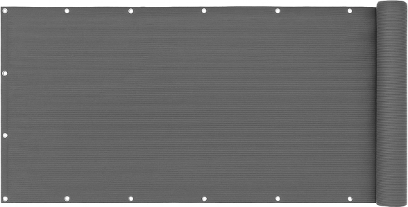Balkónová zástena s uchytením 100x700 cm Tieniaca sieť Sivá MultiGarden