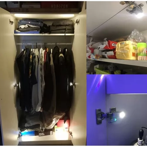 Lampička 3 LED do skrinky na pánt