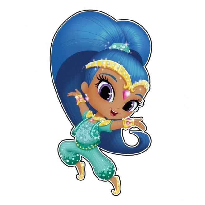 Dekorácia na stenu s motívom Shimmer & Shine - Shine (malá)