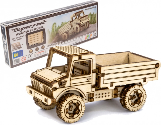 Drevené 3D puzzle City Superfast Truck