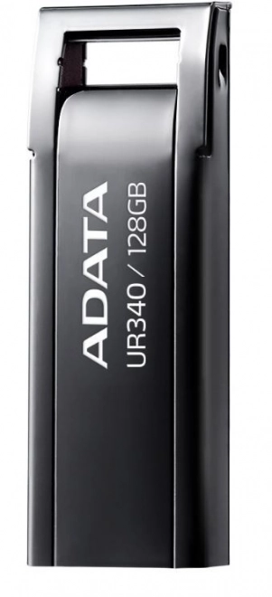 Elegantný čierny USB kľúč 128GB USB3.2