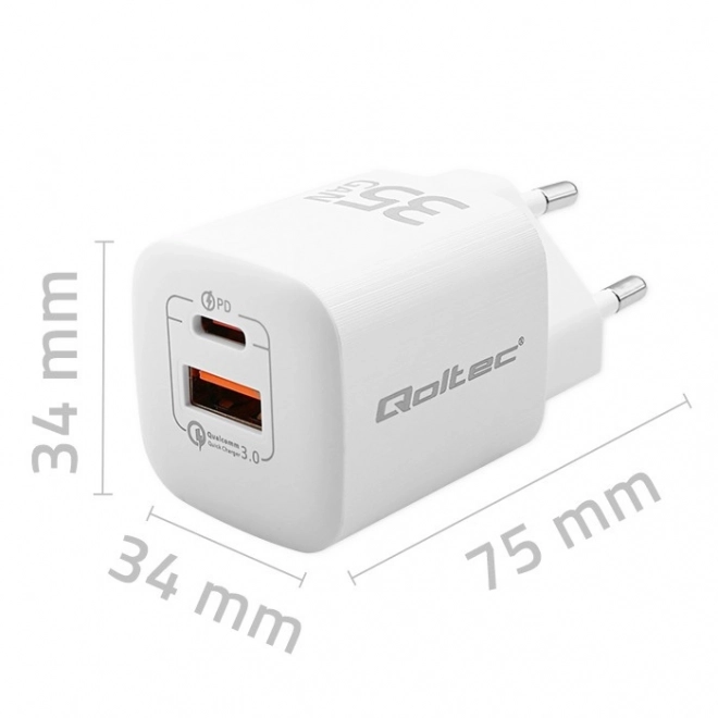 Nabíjačka 35W GaN ULTRA biela
