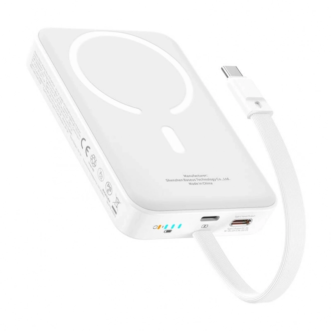 Baseus magnetická powerbanka Mini 10000mAh 30W Bayern edition biela