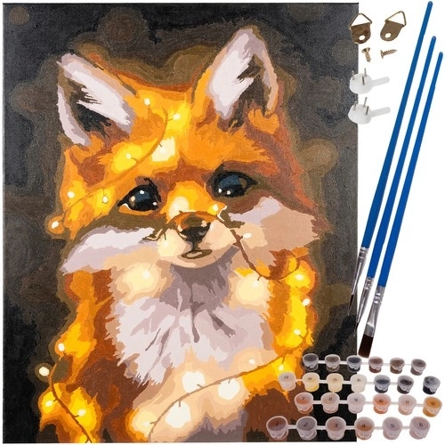 Maľovanie podľa čísiel 40x50cm - Líška