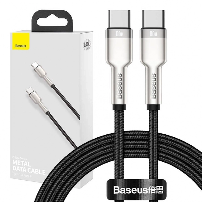 Rýchlonabíjací kábel Baseus USB-C 100W 1m čierny