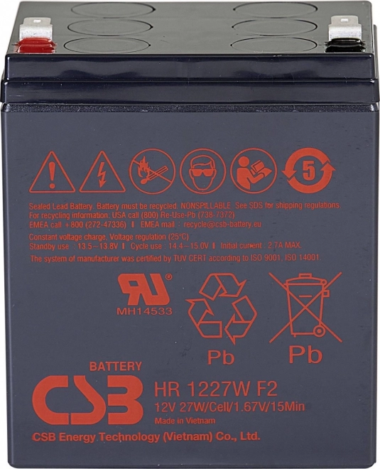 Akumulátor HR1227WF2 6.5Ah pre vysokú záťaž