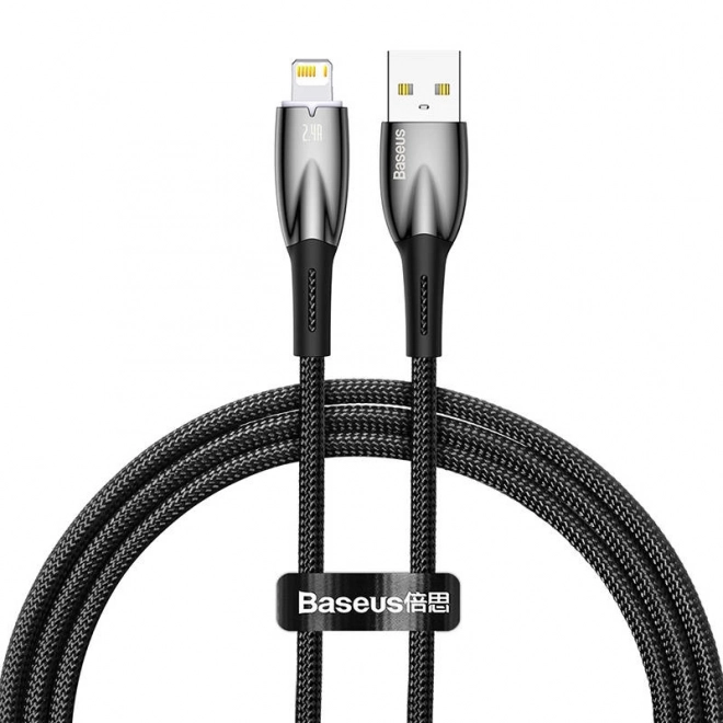 Kábel USB na Lightning Baseus Glimmer 1 m (čierny)