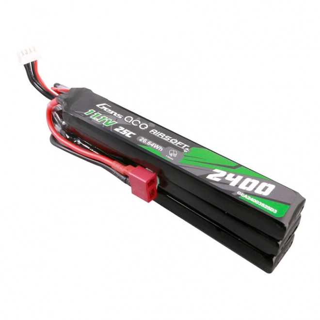 Gens ace 25C 2400mAh 11.1V nunchuck lipo batéria s Deans konektorom pre airsoft