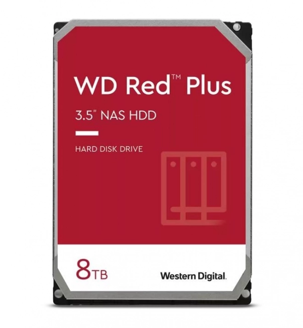 Výkonný interný pevný disk 8 TB pre NAS WD Red Plus