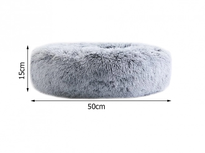 Mäkký vankúš pre mačky 80 cm – svetlosivá