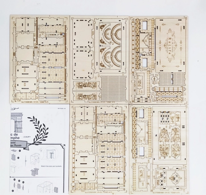 RoboTime drevené 3D puzzle Víťazný oblúk