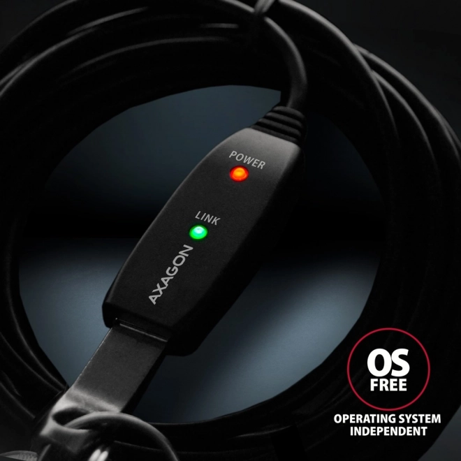 Axagon aktívny USB 3.2 Gen 1 predlžovací kábel 10m