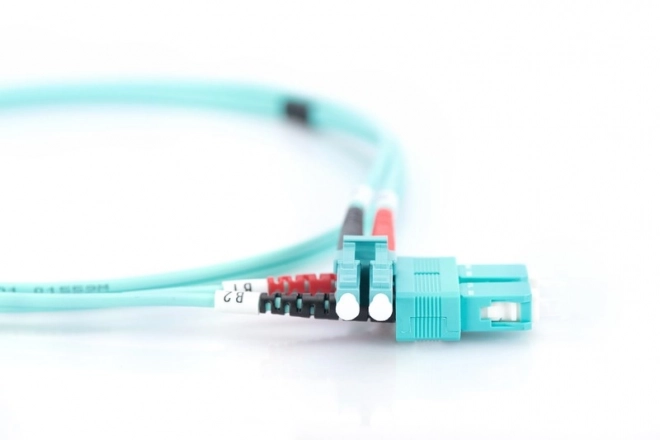 Patchcord optický FO LC-SC MM 50/125 OM3 duplex LSOH 2m