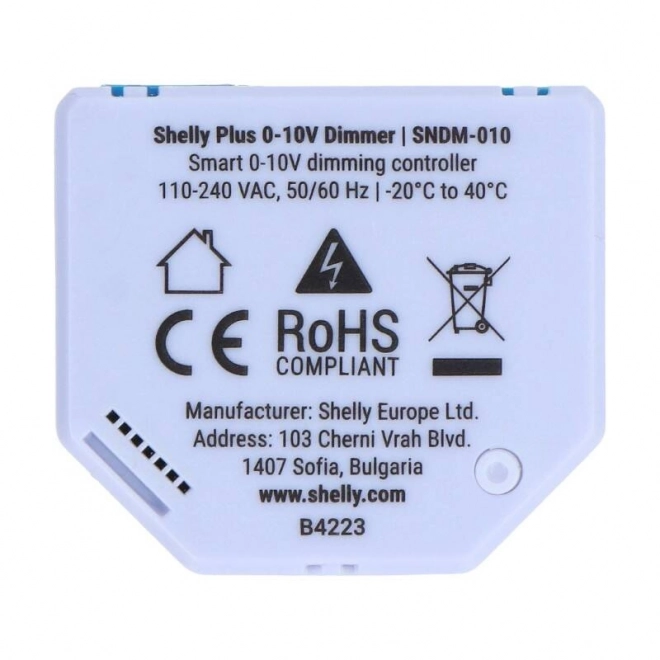 Shelly Plus 0-10V stmievač svetla WiFi/Bluetooth