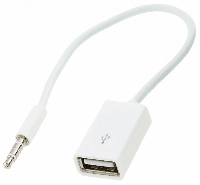 Adaptér AUX Mini Jack 3.5mm USB