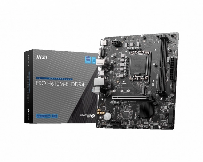 Pevná doska PRO H610M-E s1700 DDR4 HDMI M.2 mATX