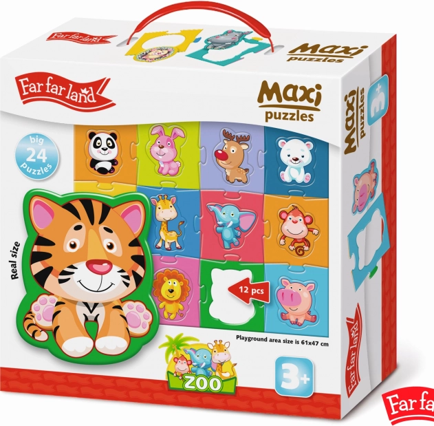 Maxi Puzzle Zvieratká zo ZOO 24 dielikov