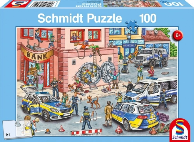 Puzzle Policajná akcia 100 dielikov