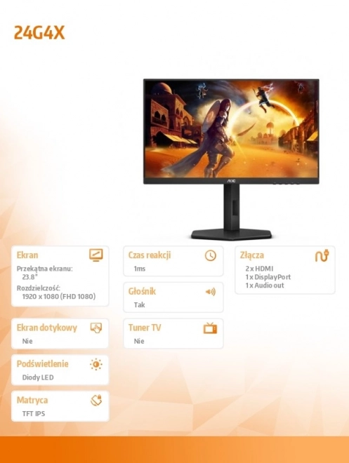 Monitor IPS 24 palcov 180Hz s pivotom