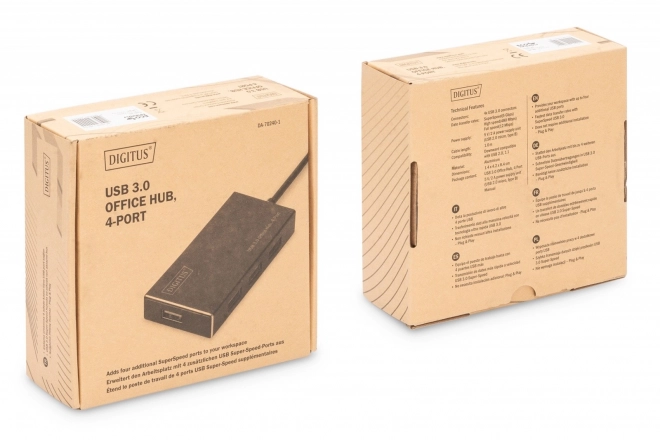 Hub 4-portový USB 3.0 SuperSpeed z hliníka