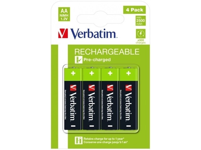 Nabíjacie batérie AA 2500mAh Verbatim