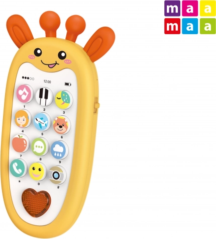 Detský telefón žirafa s efektmi 13,5 cm