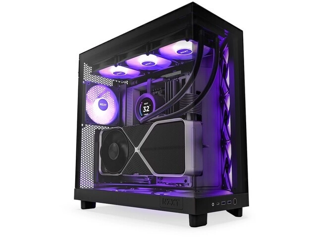 Počítačová skriňa s oknom NZXT H6 Flow RGB čierna